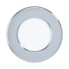 Downlight LED encastré EGLO Fueva 5 IP44 Rond Chrome 2.7w Lumière Chaud