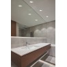 Downlight LED encastré EGLO Fueva 5 IP44 Rond Chrome 2.7w Lumière Chaud
