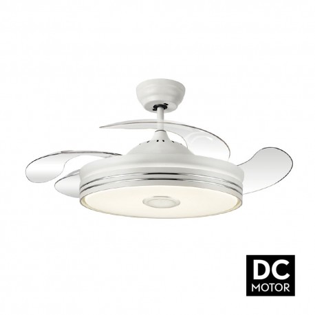 Ventilador de Techo Led Retractil Matanuska Blanco DC Altavoz/Bluetooth