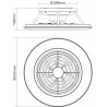 Ventilador de Techo modelo Alisio Mini Plata de Mantra