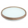 Plafond LED Bois Acrylique Chêne et Blanc 75W Dimmable