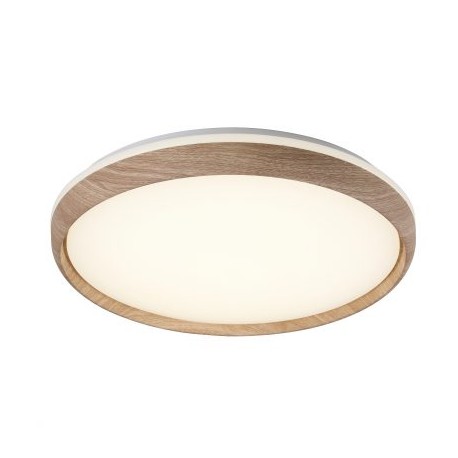 Plafón LED de Techo Wood Acrílico roble y blanco 75W Regulable