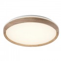 Plafond LED Bois Acrylique Chêne et Blanc 75W Dimmable