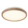 Plafond LED Bois Acrylique Chêne et Blanc 75W Dimmable