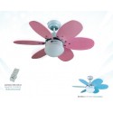 Ventilador de Techo Infantil Bastilipo Aguadulce ROSA/AZUL CON MANDO