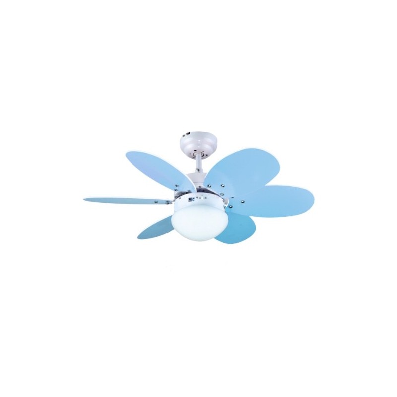 Ventilador de Techo Infantil Bastilipo Aguadulce ROSA/AZUL CON MANDO