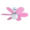 Ventilador de Techo Infantil Bastilipo Aguadulce ROSA/AZUL CON MANDO