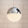Lámpara Colgante LED Sphere Schuller Plata 1 Luz 12cm