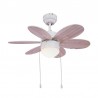 Ventilador de Techo Sulion Rainbow Blanco/Pino lavado Palas Reversibles