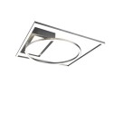 Plafón de Techo/Pared Led Trio Downey Níquel 33W CCT 4600lm