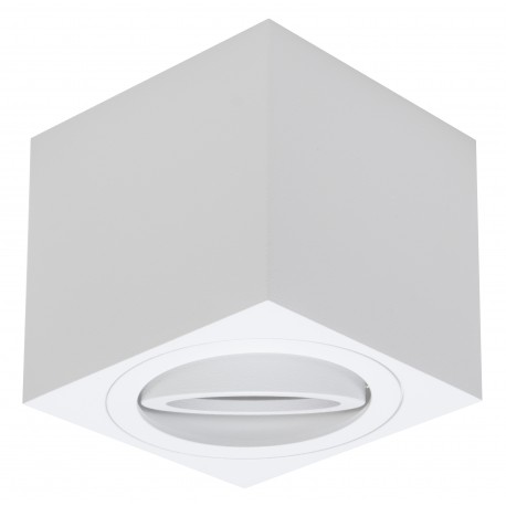 Foco Halógeno GU-10 Superficie Alverlamp Blanco Cuadrado 8cm