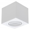 Foco Halógeno GU-10 Superficie Alverlamp Blanco Cuadrado 8cm