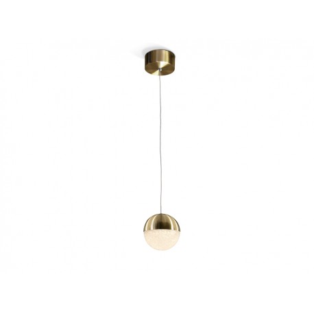 Lámpara Colgante LED Sphere Schuller Cuero 1 Luz 12cm