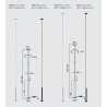 Lámpara de Pie Mantra Vertical Suelo/Techo Blanco LED 40W