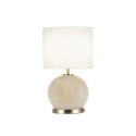 Lámpara de Sobremesa Fabrilamp Cristal Secoya E27+LED 5W Ambar/Cuero