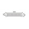 Foco Lineal Riel Monofásico Giratorio LED Zahora Negro 20W