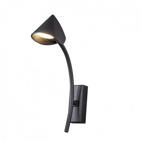 Aplique de Pared LED Mantra Capuccina 7W Negro