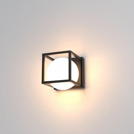 Aplique de Pared LED Mantra Desigual 1xE27 15cm Negro