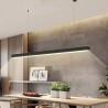 Pendentif Linéaire Plafond LED Noir Rate 24W 60cm