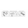 Pendentif Linéaire Plafond LED Noir Rate 24W 60cm