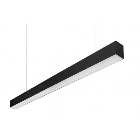 Plafón Lineal Colgante LED Tarifa Negro 48W 120cm