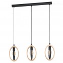 Suspension linéaire EGLO Basildon 3xE27 Noir