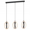 Suspension linéaire EGLO Basildon 3xE27 Noir