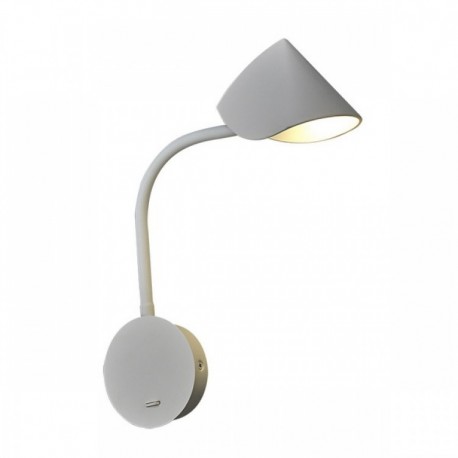 Aplique de Pared LED Mantra Goa Brazo Lector Blanco