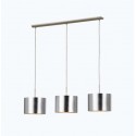 Saganto Eglo Suspension Linéaire 3xE27 Argent