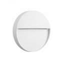 Aplique de Pared para Exterior LED Mantra Baker Redondo Blanco 3W