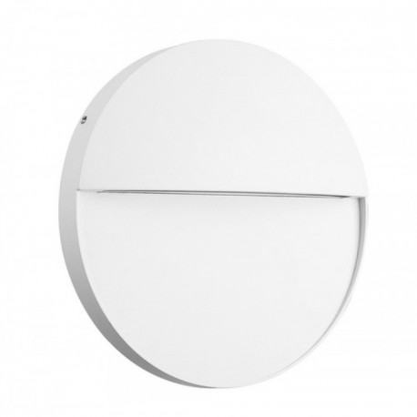 Aplique de Pared para Exterior LED Mantra Baker Redondo Blanco 6W