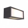 Aplique de Pared para Exterior LED Mantra Utah Gris Oscuro 1xE27