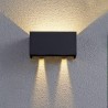Aplique de Pared Exterior LED Conil Negro 20W 20cm IP65