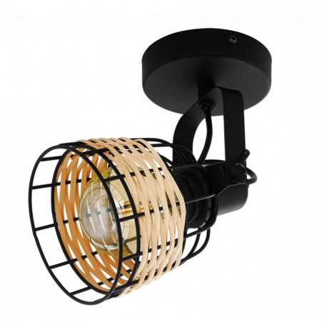 Foco Eglo Anwick LED Forja - Rattan 1xE27