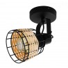 Foco Eglo Anwick LED Forja - Rattan 1xE27