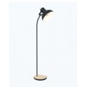 Lampadaire Vintage EGLO Lubenham Wood Noir 1xE27