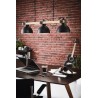 Suspension Linéaire Vintage EGLO Lubenham Wood Noir 3xE27