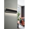 Aplique de Pared LED Eglo Zubialde Negro Luz Cálida 12W