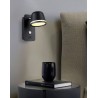 Aplique de Pared MARS 7W LED-USB CCT Variable Negro