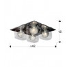 Plafón de techo LED Schuller Eclipse Cromo 4xG9 42cm