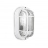 Aplique de Pared Exterior Oval Blanco IP54