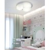 Plafond Plafond Nuage Blanc 3 nuages 45W LED CCT+RGB avec Télécommande