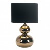 Lampe de Table Céramique Roa Gold Black avec écran