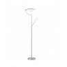 Lampadaire Alemar Rieti Nickel Satin LED 26W+3W 4000K