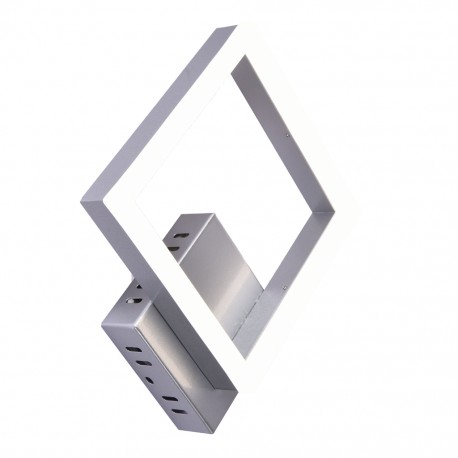 Aplique de Pared Tegaluxe Cuadrado Plata LED 16Wx2 CCT