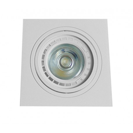 Downlight LED Empotrable Cuadrado Tahilandia 1xGU10 Blanco o Negro