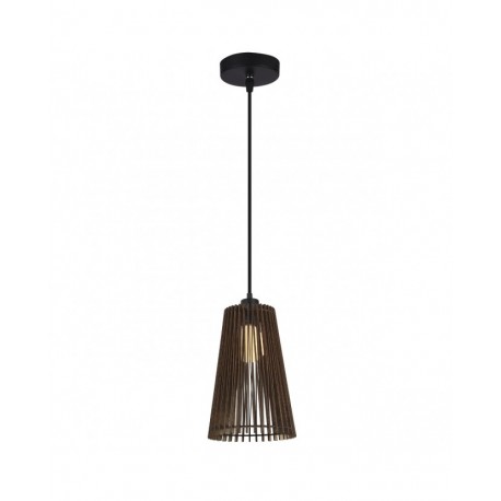 Lámpara Colgante Alemar Mon Madera Oscura Boho 1xE27