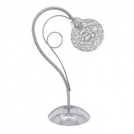 Lampe de Table Lyon Chrome metal tulip 1 Light