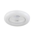 Plafón de Techo Ventilador Fabrilamp Peri Blanco Regulable con mando