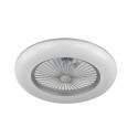 Plafón de Techo Ventilador Fabrilamp Peri Plata Regulable con mando